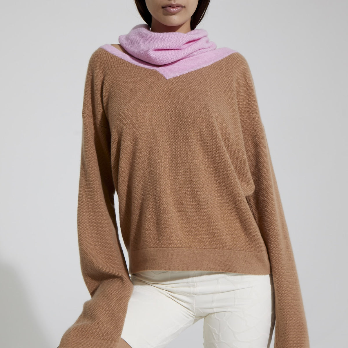 Cashmere and Silk Drunk V-neck - Gavea NYC